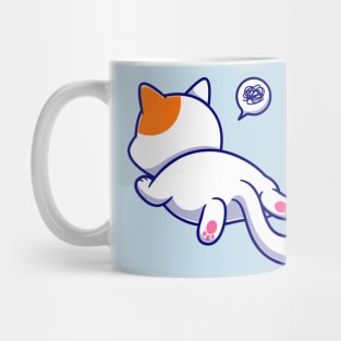 Cute Cat Get Mad Cartoon Mug